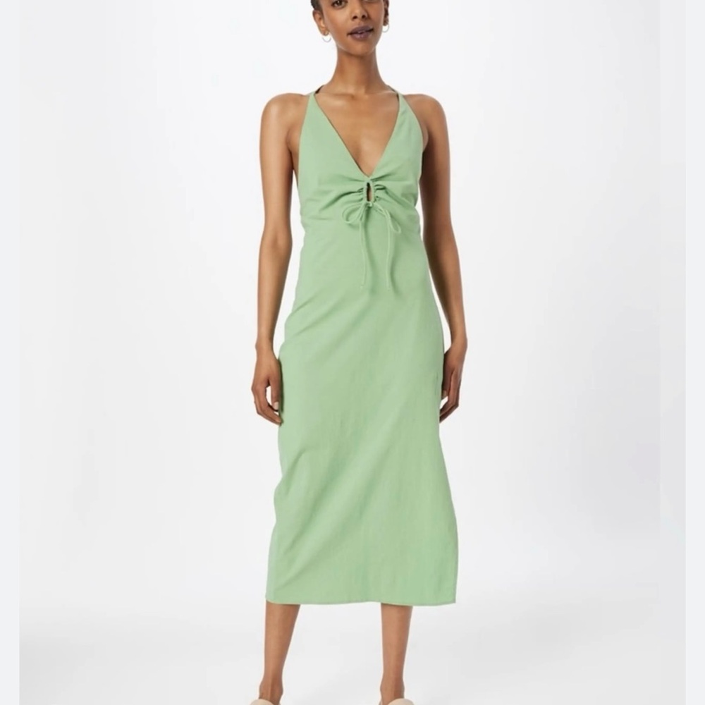 Abercrombie & Fitch Green Halter Dress